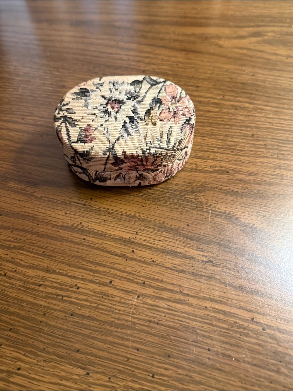 Tapestry Trinket Box with Matching Pouch